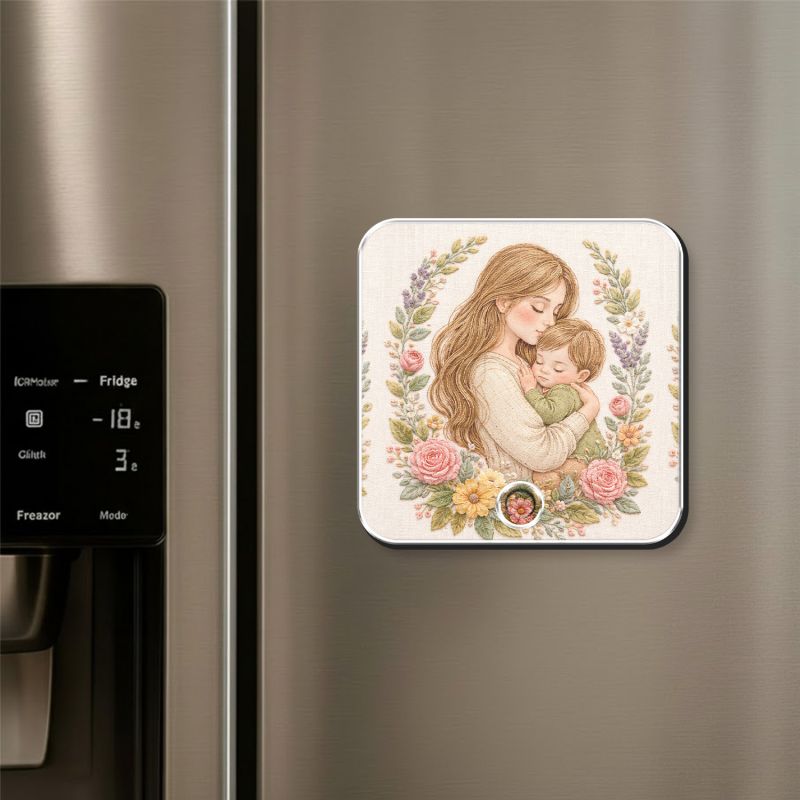 Personalized Mom Musical Fridge Magnet Rechargeable Speaker Gift